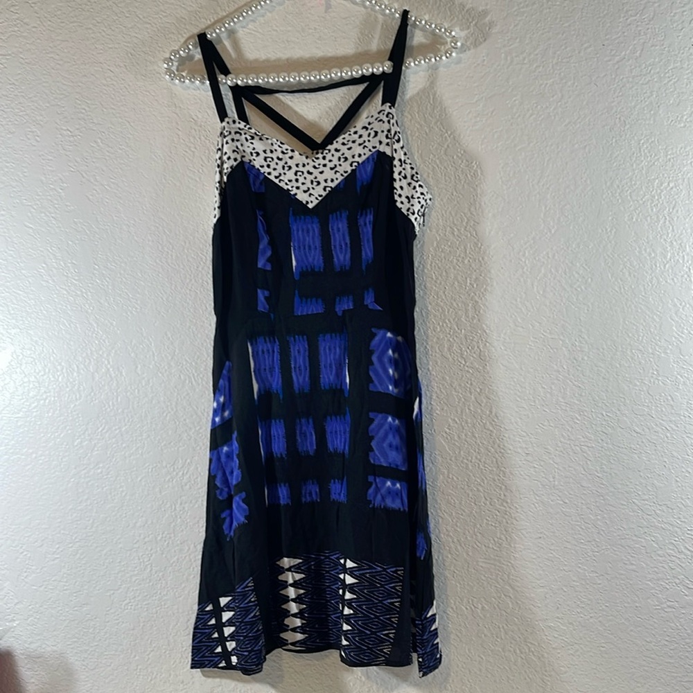 Made For Impulse Fashion Week New Blue Sleeveless Dress Size XS NEW